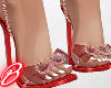 Sparkle Bow Heels Red