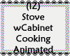 Stove wCabinet Cooking