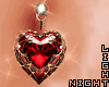 !N Heart Belly Piercing