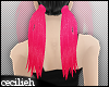 ! pink add-on ponytails