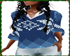 Winter Pullover Blau 1