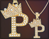 Gold Chain P Letter Fem