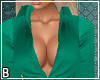 Teal Open Shirt Black P