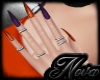PJ Orange/Purple Nails