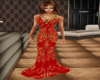 redgold gown dress