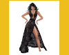 CAROL SEXY LACE BLK GOWN