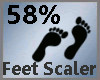 Feet Scale 58% M