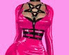 Pink latex dress