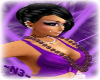 purple big beads necklas
