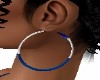 BLUE / SILVER  HOOPS
