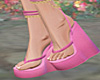 Sour Pink Wedge Shoe