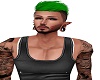 green blk short hair