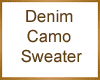 Denim Camo Sweater