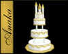 Castle Wedding Cake Gold