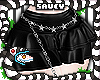 Black Skirt+Chain Belt
