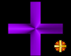 Greek Cross Purple