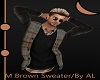 AL/M Brown Sweater