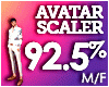 M AVATAR SCALER 92.5%