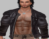 Open jaket  hair chest