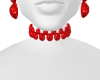 Drippy Red Earring Set