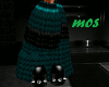 Teal Furry MonsterBoots