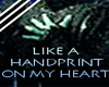 Handprint in Heart