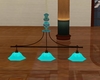 TA Teal Ceiling Lamp