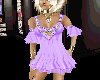 Sweet purple mini dress