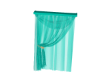 Teal Drape Curtain V.