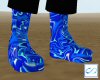 Sapphy Blue Boots