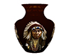 :) Indian chief Vase