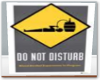 do not disturb sign