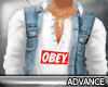 'A' Obey open top Vest