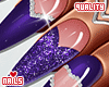 qxs. Purple VDay Nails