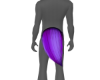 purple/black fox tail