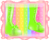 !Emz! Lime Jelly Boots