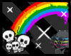 [A4] rainbow skull