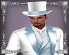 White blue Top Hat