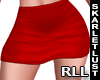 ` Satin Skirt Red RLL