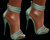 Glitter Sage Green Heels