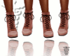 ☤ Tan Lace-Up Boots