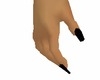 halloween black nails