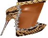 TAN SNAKE SKIN HEELS