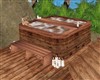 ANTIMATED WOODEN HOT TUB