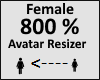 Avatar scaler 800% Femal