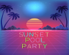 Neon Sunset Pool Party