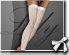L| Strip White Stockings