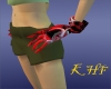 Female Red Toxic Gloves
