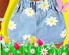 Girls Daisy Mini Skirt