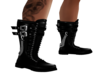 Black bad stud boots